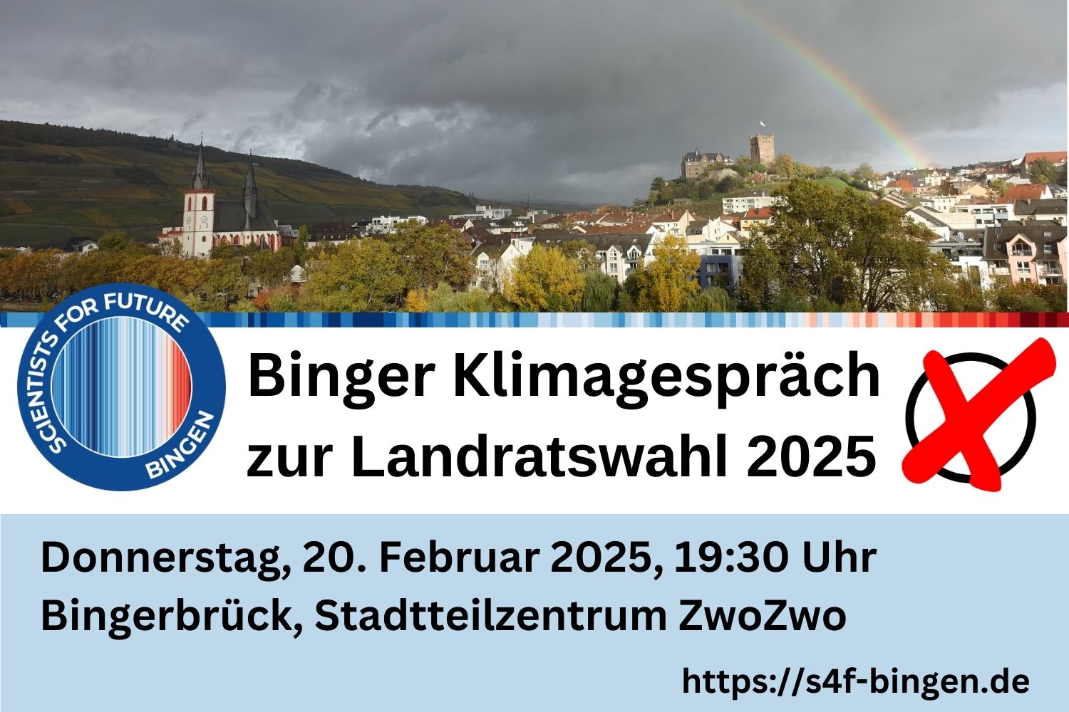 Sharepic Klimagespräch zur Landratswahl