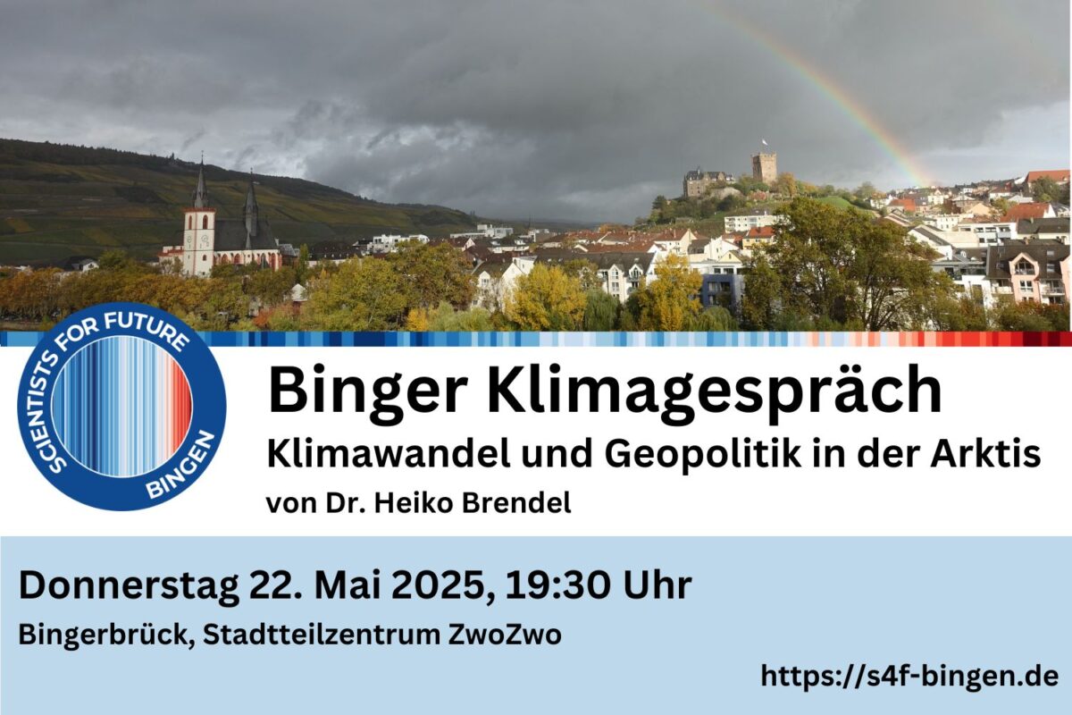 Binger Klimagespräch „Klimawandel und Geopolitik in der Arktis“