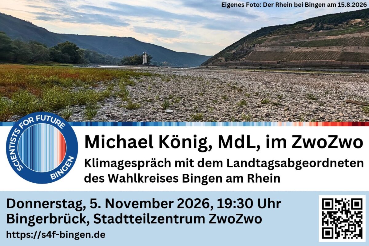 Binger Klimagespräch mit Michael König (CDU) am 5. November